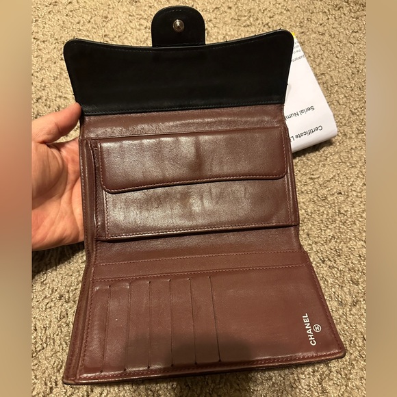 Chanel Classic Flap Long Wallet Quilted Black with COA - Picture 3 of 11